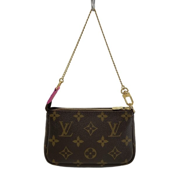 37412185 3 Louis Vuitton Mini Pochette Accessoire Handbag Monogram Fuchsia