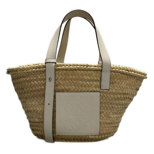 37413873 1 Loewe Basket Bag Handbag Basket Bag Natural White Leather