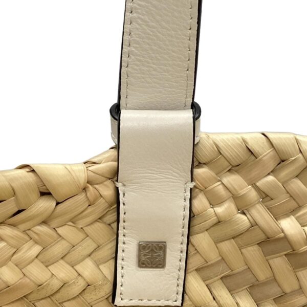 37413873 15 Loewe Basket Bag Handbag Basket Bag Natural White Leather