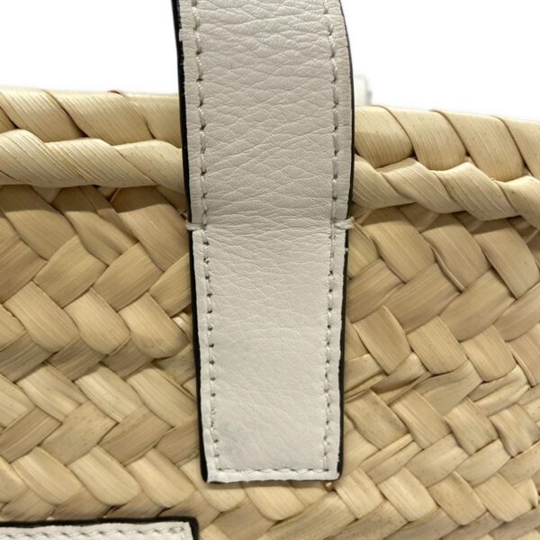 37413873 16 Loewe Basket Bag Handbag Basket Bag Natural White Leather