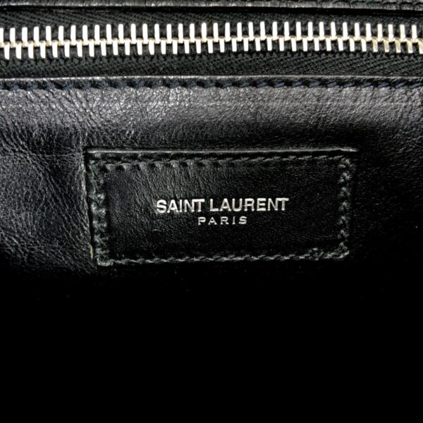 37467411 7 Saint Laurent Paris Shoulder Bag Drawstring Leather Black