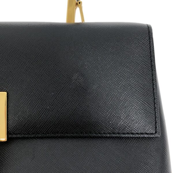 37467423 11 Salvatore Ferragamo Gancini Handbag Leather Black