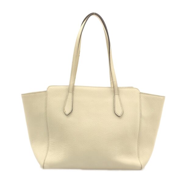 37467452 3 Gucci Swing Medium Tote Bag Leather Ivory