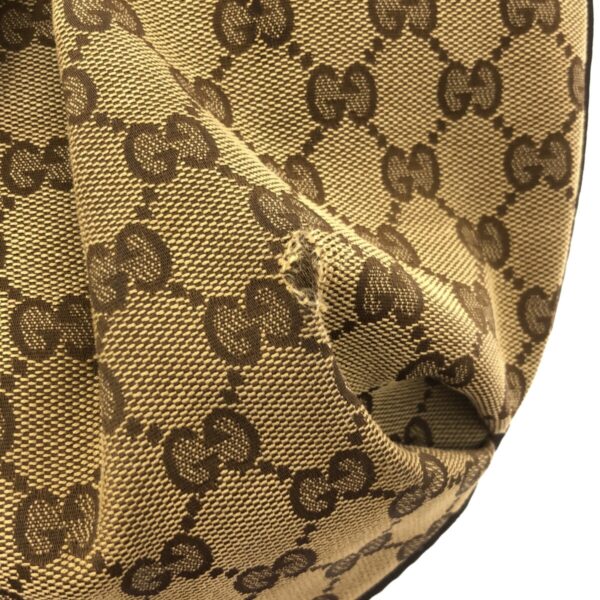 37467453 12 Gucci Scarlet GG Pattern Tote Bag Jacquard Leather Beige Brown