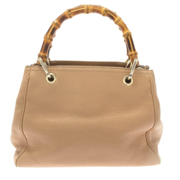 37467454 3 Gucci Bamboo Shopper Small Tote Bag Leather Beige