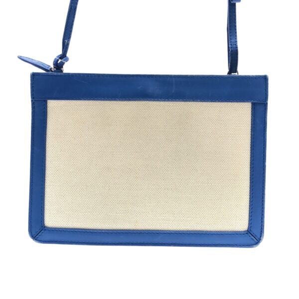 37467483 3 Balenciaga Navy Pochette Shoulder Bag Leather Ivory Blue