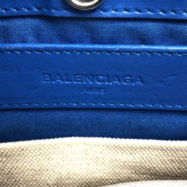 37467483 7 Balenciaga Navy Pochette Shoulder Bag Leather Ivory Blue