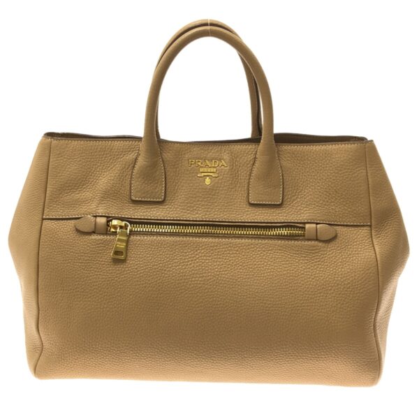 37467496 1 Prada Tote Bag Leather Beige