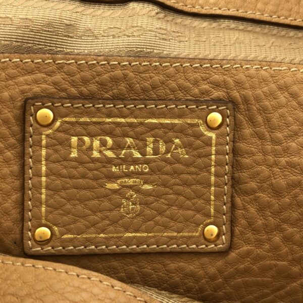 37467496 7 Prada Tote Bag Leather Beige