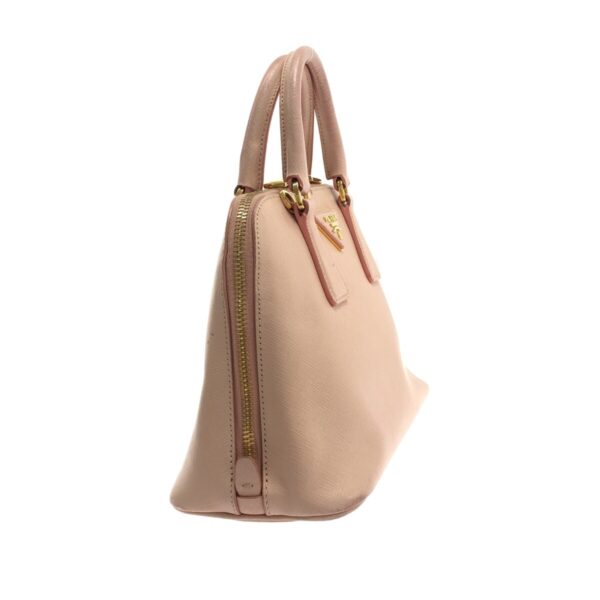 37467506 2 Prada Handbag Leather Pink Beige