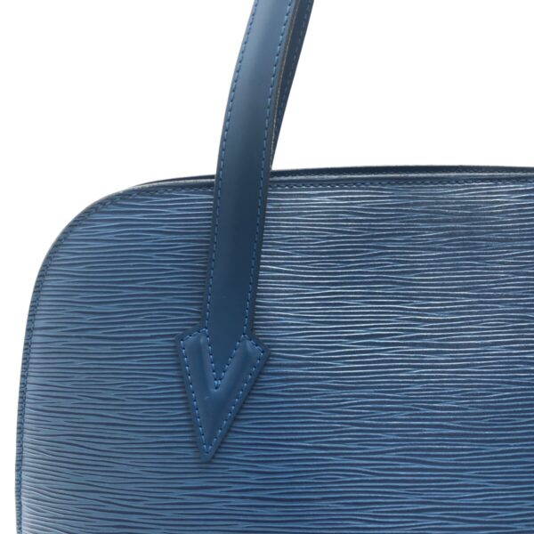 37468706 10 Louis Vuitton Rusac Shoulder Bag Toledo Blue Leather