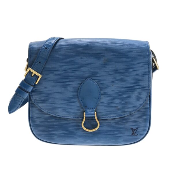 37485361 1 Louis Vuitton Saint Cloud Shoulder Bag Toledo Blue Leather