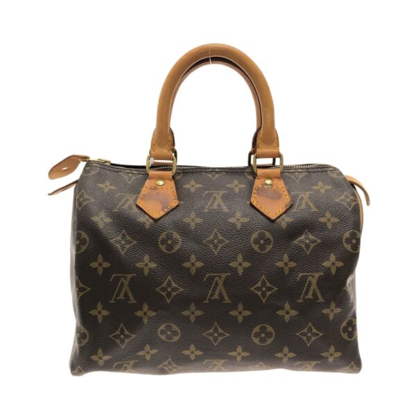 37489561 3 Louis Vuitton Speedy 25 Handbag Martier Engraved Monogram Canvas