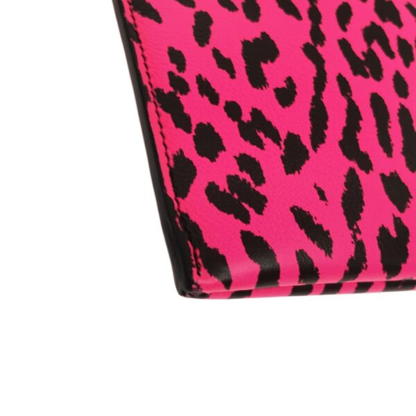 37498576 5 Saint Laurent Paris Clutch Bag Leopard Leather Pink Black