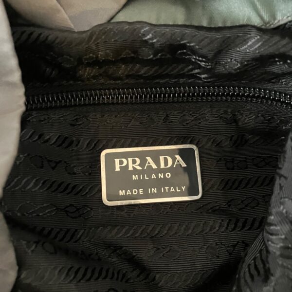 37540199 8 Prada Triangle Logo Rucksack Nylon Dark Gray