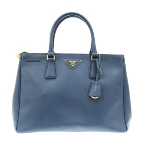 37583167 1 Prada 2WAY Denim Leather Shoulder Bag Blue Nero