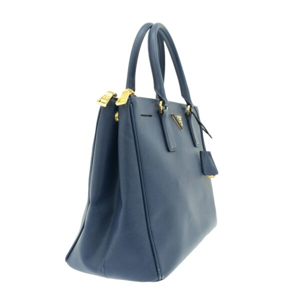 37583167 2 Prada Galleria Medium Bag Handbag Leather Navy