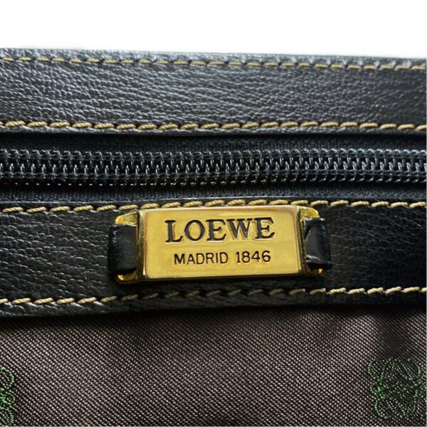 37589036 11 Loewe Velazquez Handbag Leather Black Brown