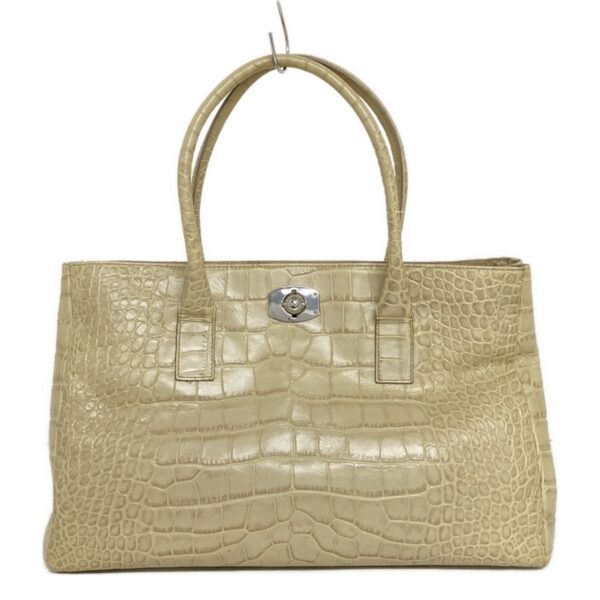 37600506 1 Furla Tote Bag Embossed Leather Ivory