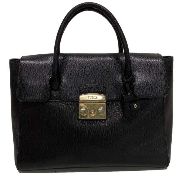 37601428 1 Furla Handbag Leather Black