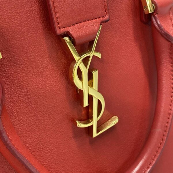 37602827 17 Saint Laurent Paris Cabas Monogram Handbag Leather Red