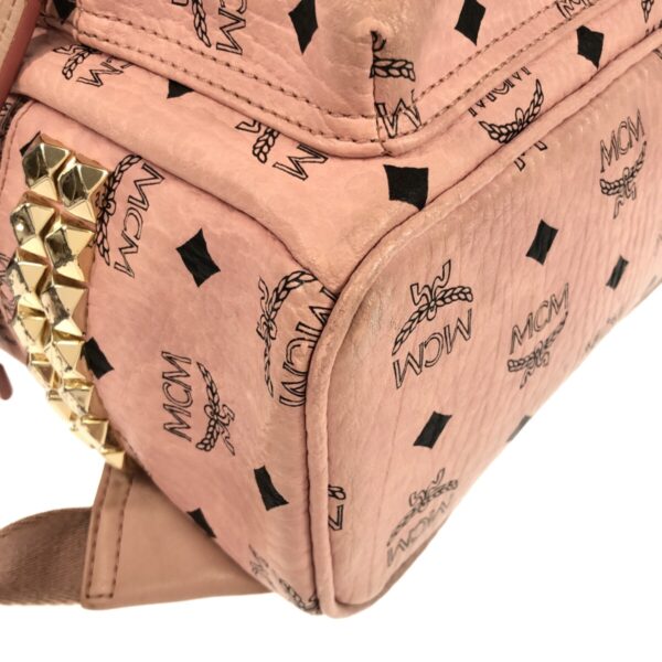 37602934 5 MCM Rucksack Studded Pink Black