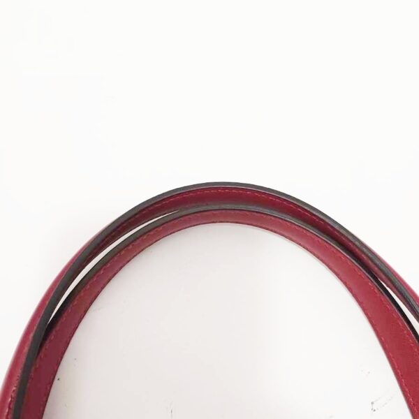 37618001 6 Gucci GG Pattern Candy Handbag Enamel Leather Red