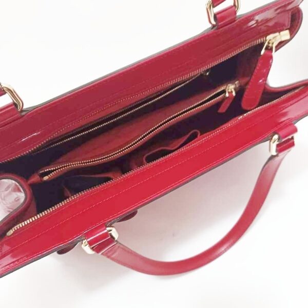 37618001 7 Gucci GG Pattern Candy Handbag Enamel Leather Red