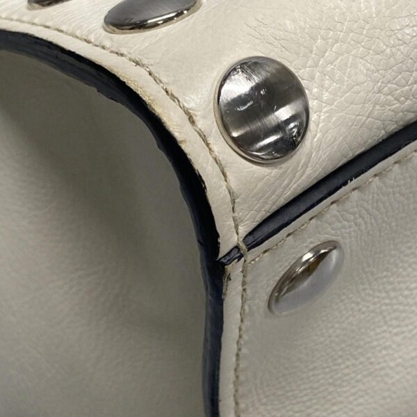 37626800 6 Prada Handbag Studded Leather Ivory