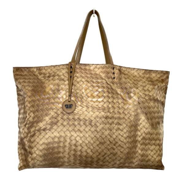 37627753 1 Bottega Veneta Intrecciolusion Tote Bag Leather Beige