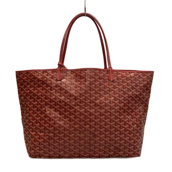 37628851 1 Goyard Saint Louis GM Tote Bag Red White Multi Leather