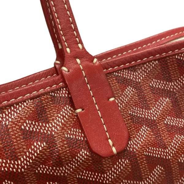 37628851 16 Goyard Saint Louis GM Tote Bag Red White Multi Leather