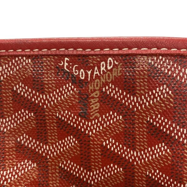 37628851 20 Goyard Saint Louis GM Tote Bag Red White Multi Leather