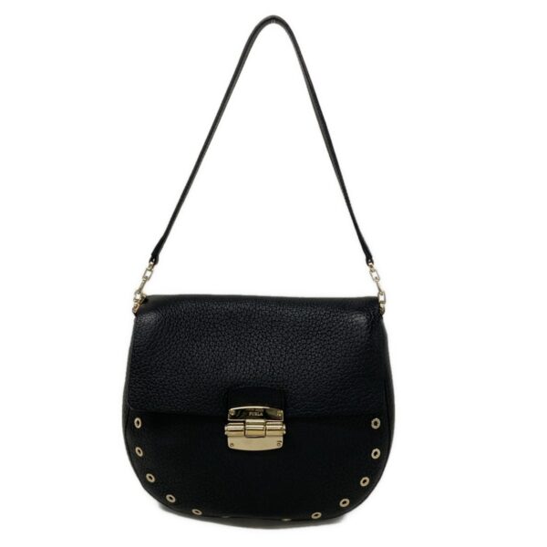 37672802 1 Furla Shoulder Bag Leather Black