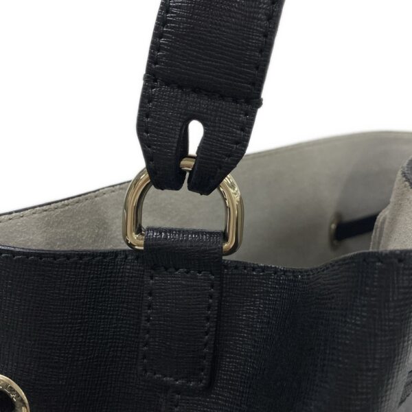 37674918 15 Furla Stacy Handbag Drawstring Leather Black