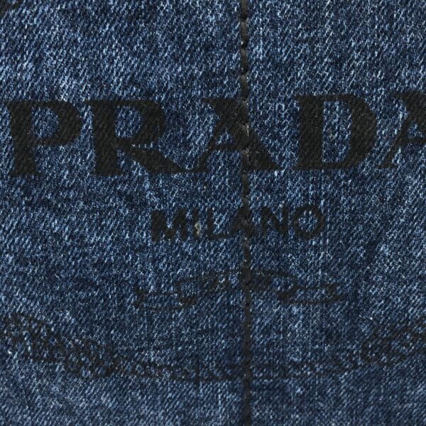 37752986 11 Prada Canapa Tote Bag Denim Navy