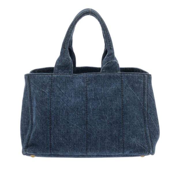 37752986 3 Prada Canapa Tote Bag Denim Navy