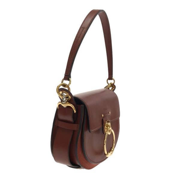 37783974 2 Chloe Tess Small Shoulder Bag Leather Brown Suede