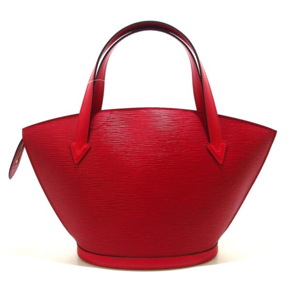 37785061 3 Louis Vuitton Saint Jacques Handbag Leather Castilian Red