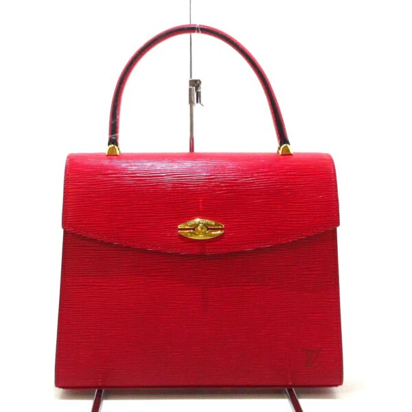 37785062 1 Louis Vuitton Malsherbe Handbag Leather Castilian Red