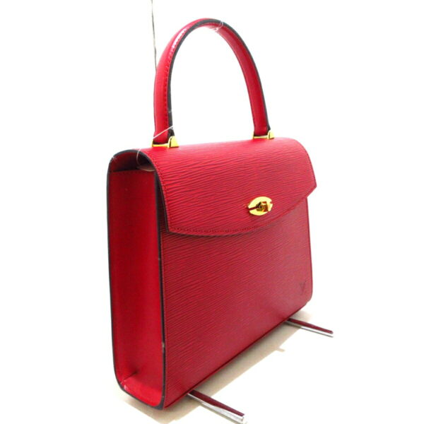 37785062 2 Louis Vuitton Malsherbe Handbag Leather Castilian Red