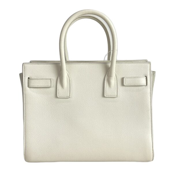 37790433 3 Saint Laurent Paris Sac de Jour Baby Handbag Leather White