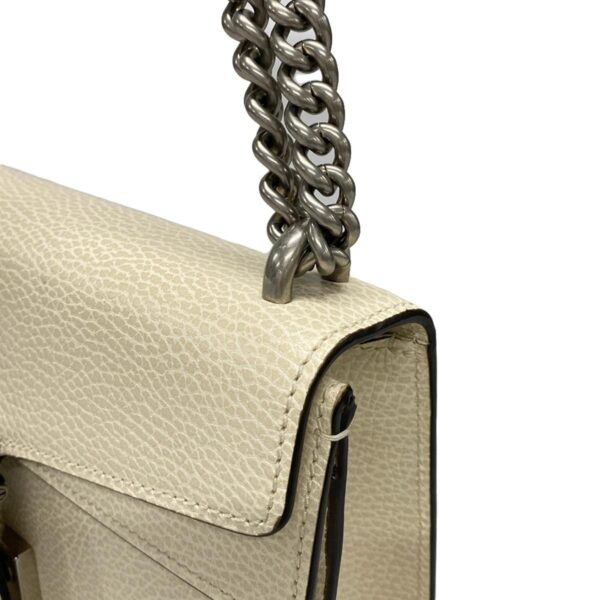 37791398 15 Gucci Dionysus Chain Shoulder Double Flap Bag Leather White