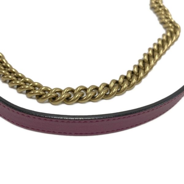 37791878 13 Gucci GG Marmont Quilted Small Shoulder Bag Chain Velor Purple