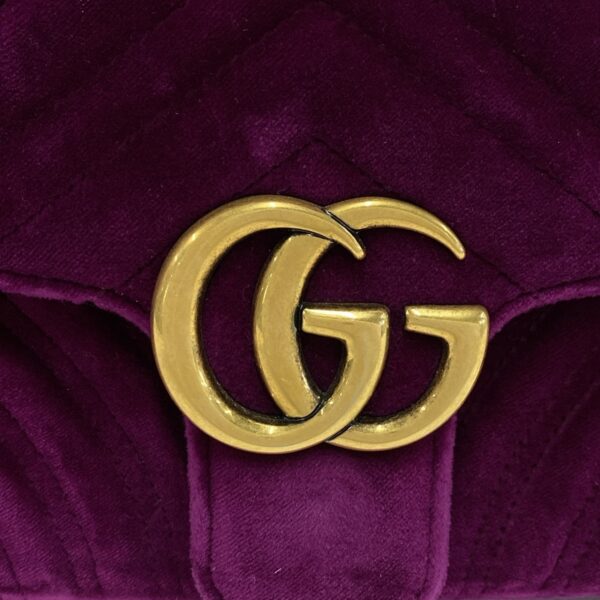 37791878 16 Gucci GG Marmont Quilted Shoulder Bag Chain Shoulder Bag Purple