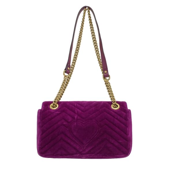 37791878 3 Gucci GG Marmont Quilted Shoulder Bag Chain Shoulder Bag Purple