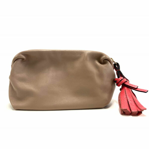 37792479 2 Chloe Pouch Tassel Leather Beige