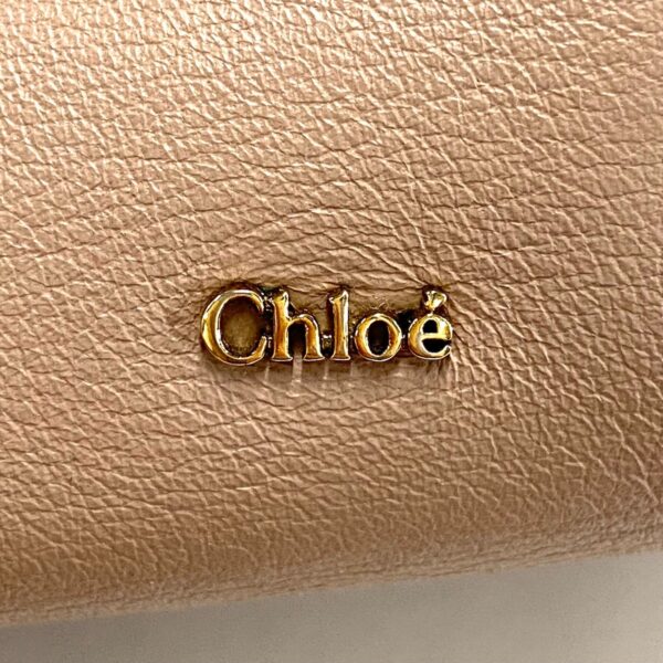 37792479 5 Chloe Pouch Tassel Leather Beige