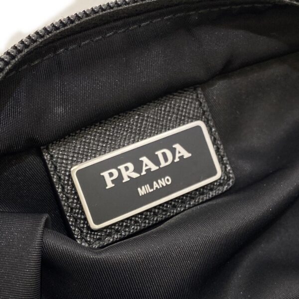 37794309 8 Prada Shoulder Bag Nylon Leather Black