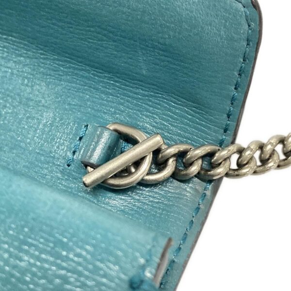 37798889 14 Gucci Dionysus Chain Shoulder Mini Bag Leather Blue Green Multi